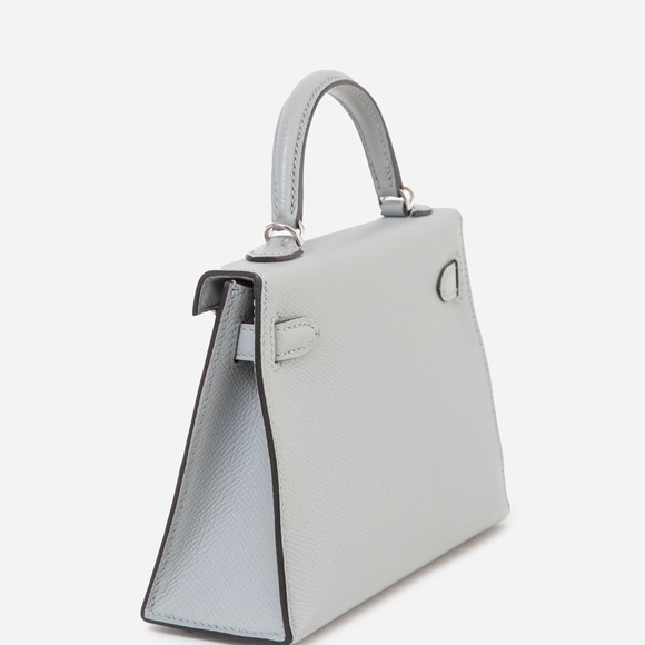 Hermes 2018 Blue Glacier Epsom Leather Mini Kelly - Picture 4 of 13